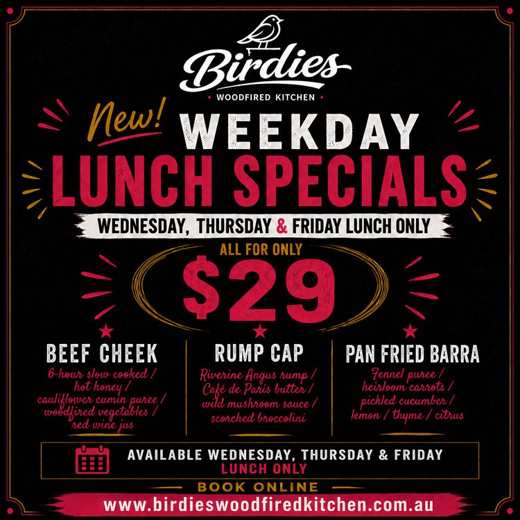 Weekday Lunch β Choice of 3 Mains