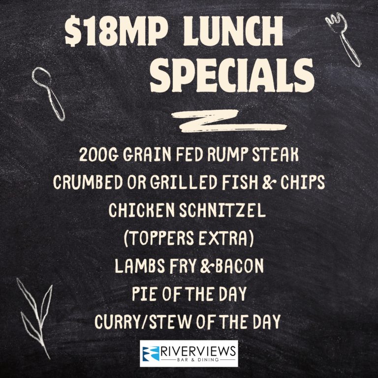 $18 rump steak lunch special
