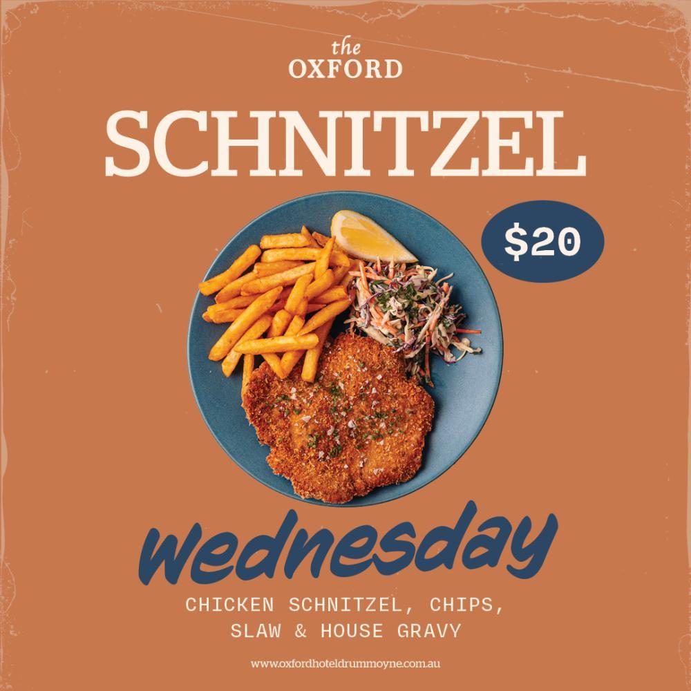 Chicken Schnitzel, Slaw and Gravy - Wednesday Special