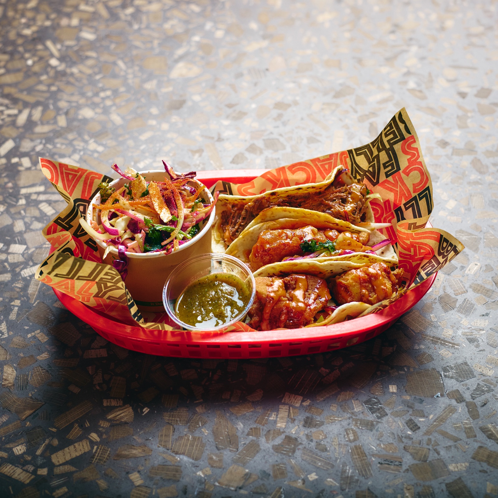 $15 for 2 Tacos + choice of side - Tuesday Special