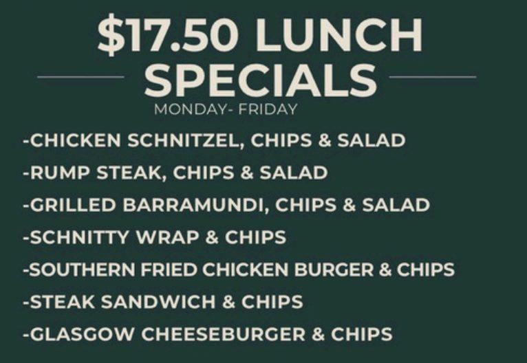 Choice of 7 Lunch Mains